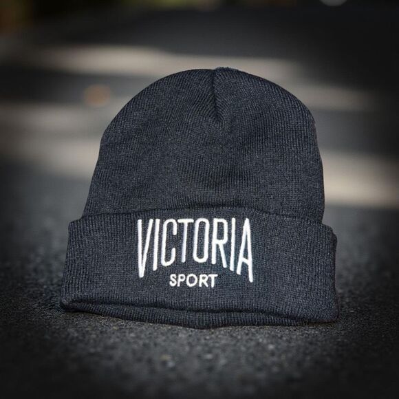 NWT Victorias Secret Victorias Sport Beanie Hat One Size - Picture 1 of 3